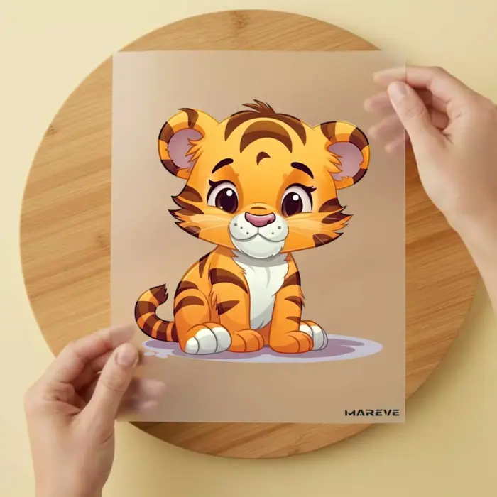 Bügelbild-Baby-Tiger