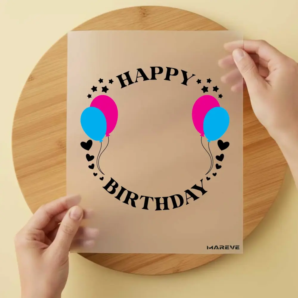 Bügelbild/Sticker - Birthday - Ballons