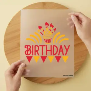 Bügelbild/Sticker - Birthday - Muffin