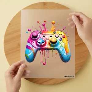 Bügelbild/Sticker - Controller - Melting