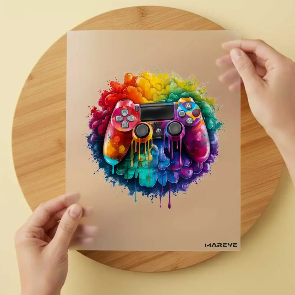 Bügelbild/Sticker -Controller Melting Rainbow