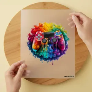 Bügelbild/Sticker -Controller Melting Rainbow