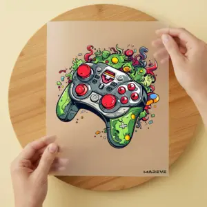 Bügelbild/Sticker - Controller - Monster