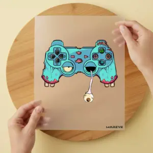 Bügelbild/Sticker - Controller - Zombie