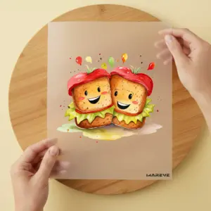 Bügelbild/Sticker - Doppeltes Sandwich