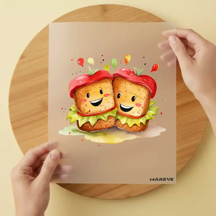 Bügelbild-Doppeltes-Sandwich Bügelbild-Doppeltes-Sandwich