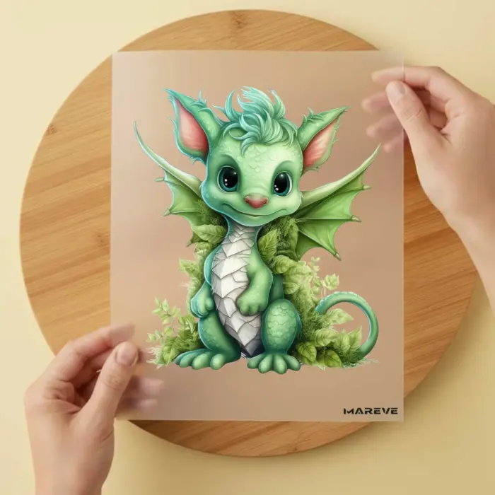 Bügelbild-Drache-Grün Bügelbild-Drache-Grün