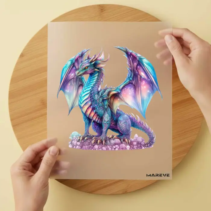 Bügelbild-Drache-Magic