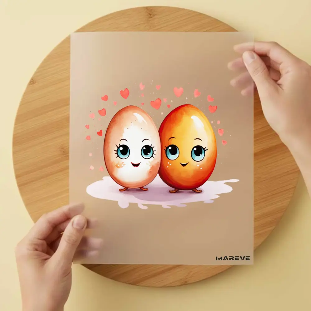 Bügelbild/Sticker - Eier - Love