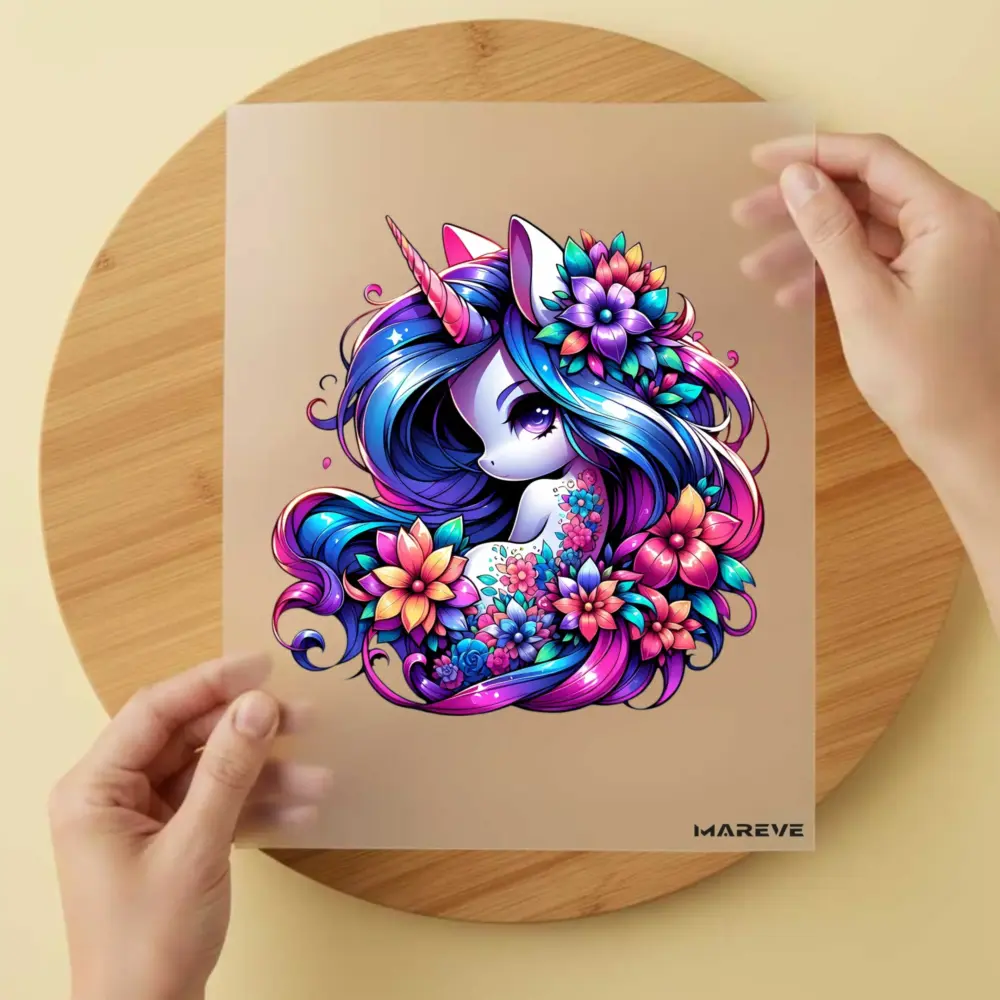Bügelbild/Sticker -Einhorn Magic - 1
