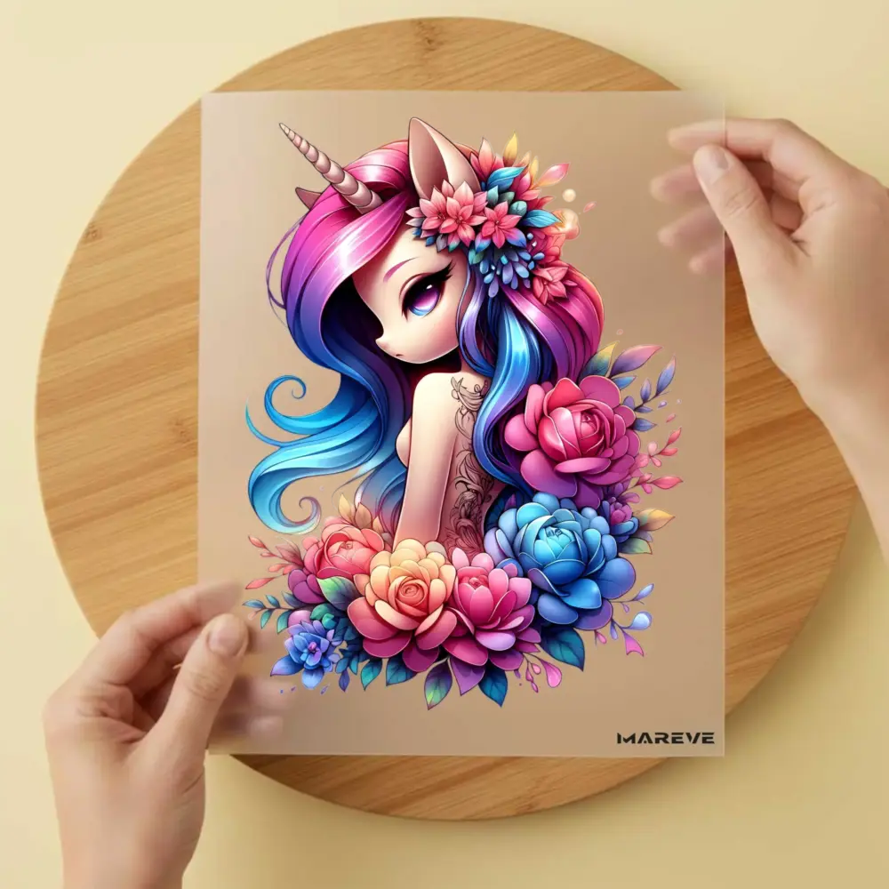 Bügelbild/Sticker -Einhorn Magic - 4