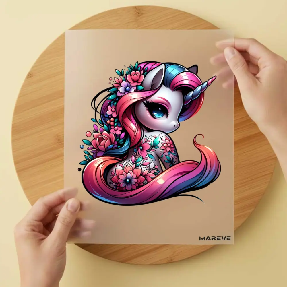 Bügelbild/Sticker -Einhorn Magic - 5
