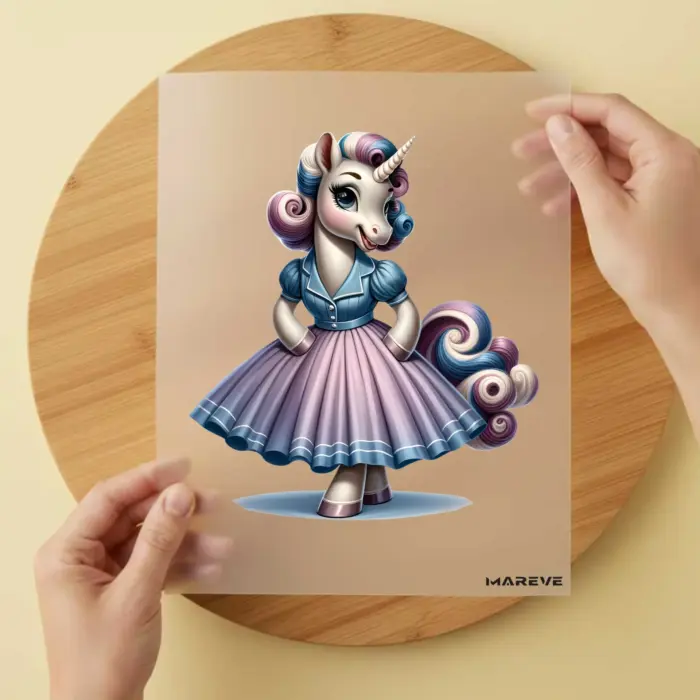 Bügelbild-Einhorn-PinupGirl-1 Bügelbild-Einhorn-PinupGirl-1