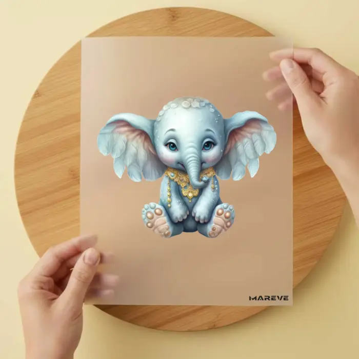 Bügelbild-Elefant-Edel Bügelbild-Elefant-Edel