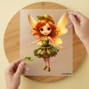 Bügelbild/Sticker - Fee - Blätter