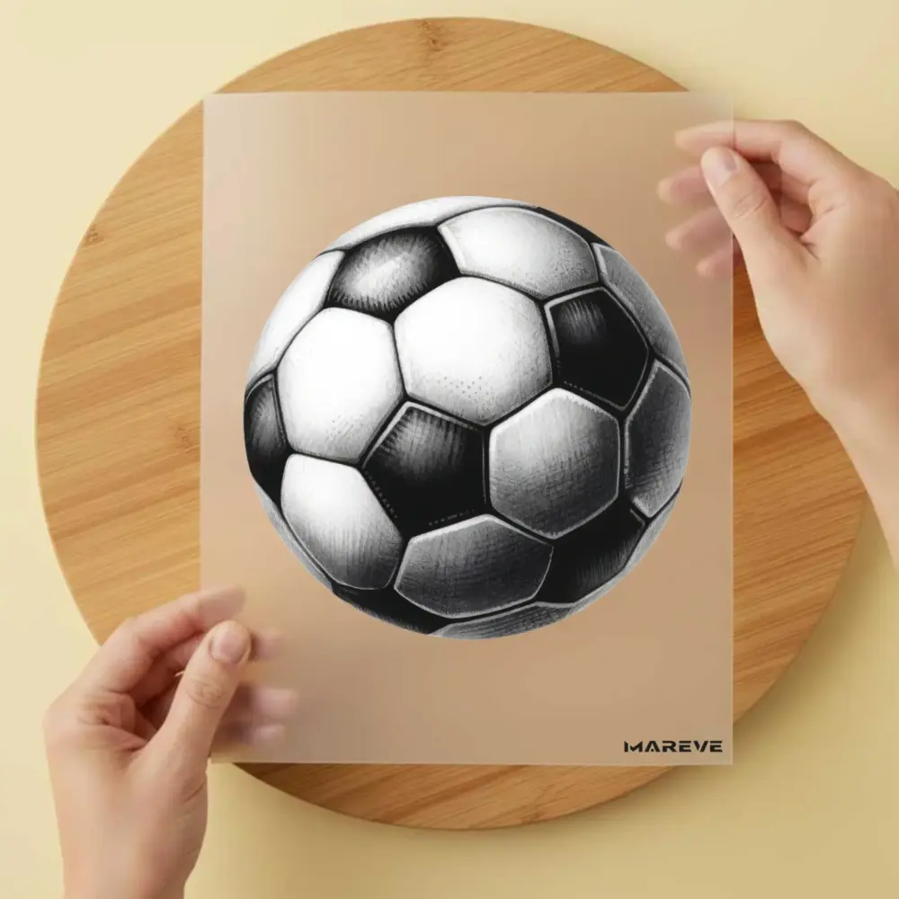 Bügelbild/Sticker - Fußball Schlicht