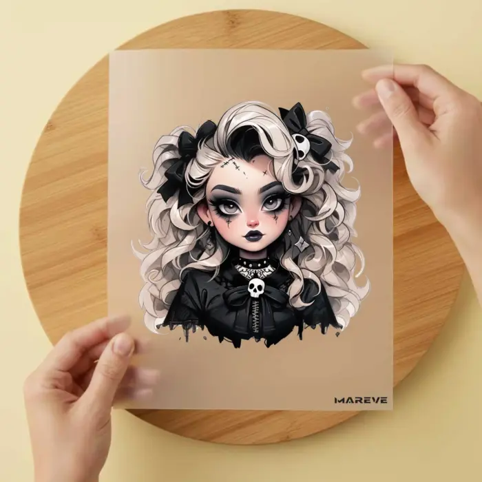 Bügelbild-Girl-Gothic Bügelbild-Girl-Gothic