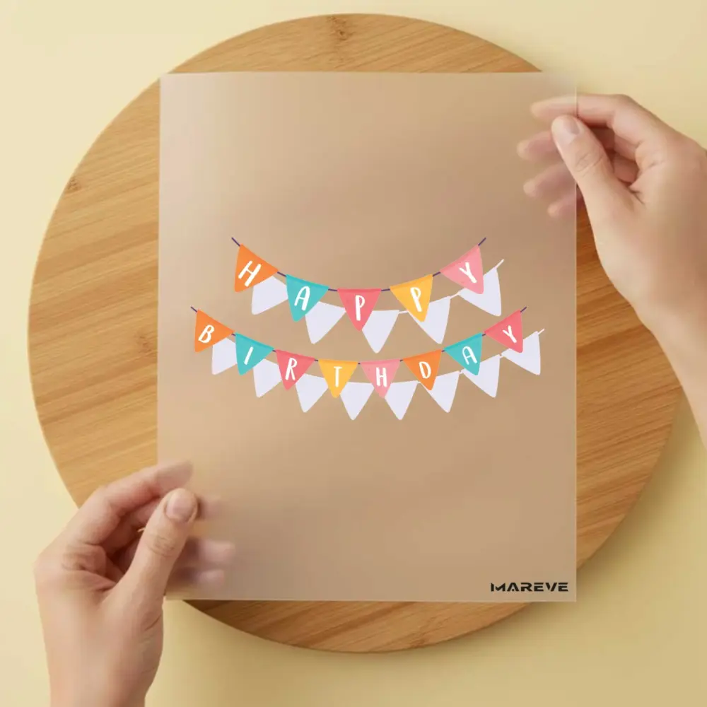 Bügelbild/Sticker - Girlande - Happy Birthday