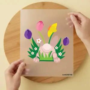 Bügelbild/Sticker - Hasenpopo