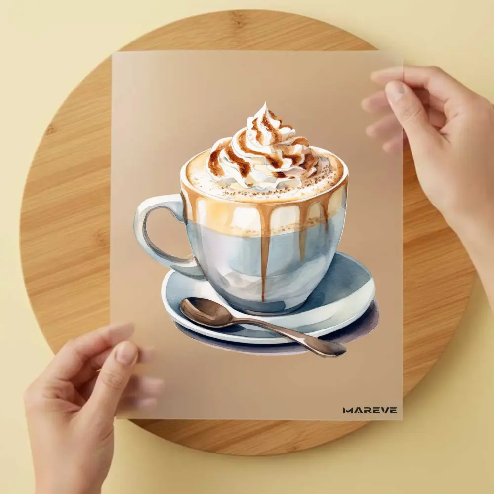 Bügelbild/Sticker - Kaffeetasse