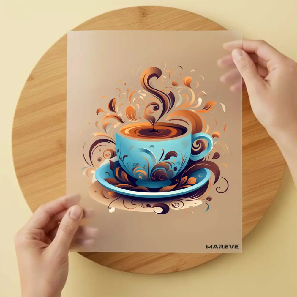 Bügelbild/Sticker - Kaffeetasse - Fantasy