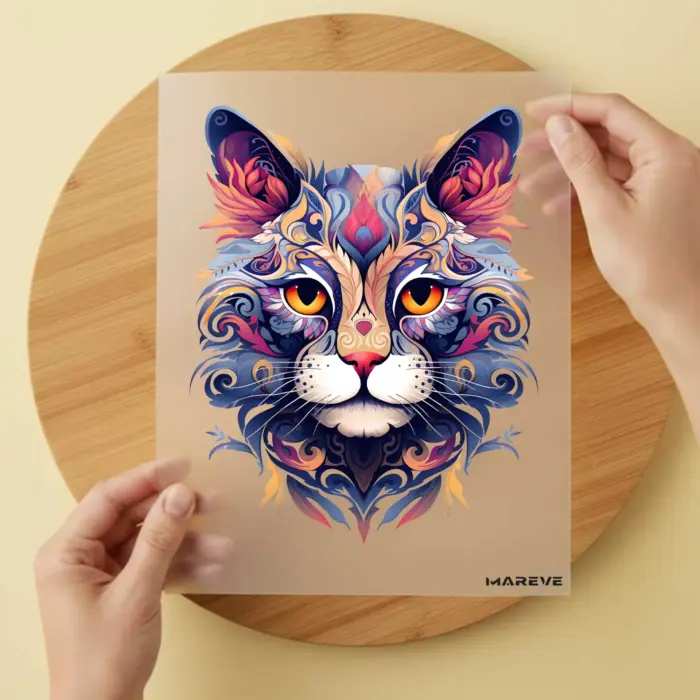 Bügelbild-Katze-Fantasy