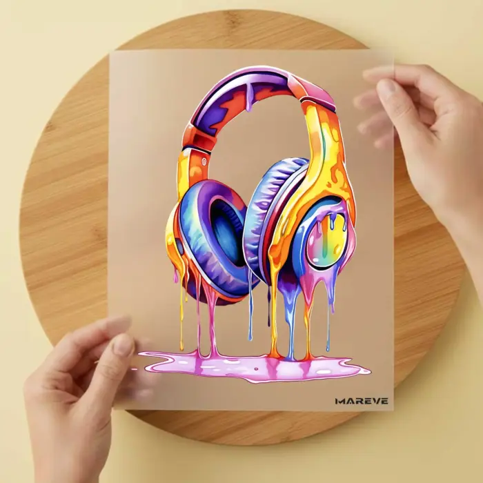 Bügelbild-Köpfhörer-Melting