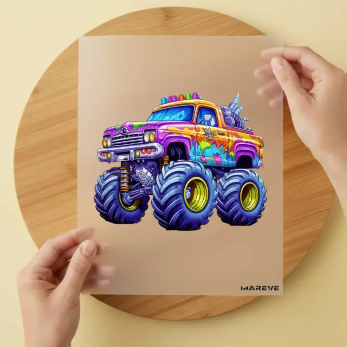 Bügelbild-Monstertruck-Bunt Bügelbild-Monstertruck-Bunt