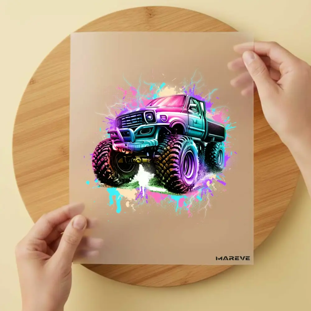 Bügelbild/Sticker - Monstertruck - Light