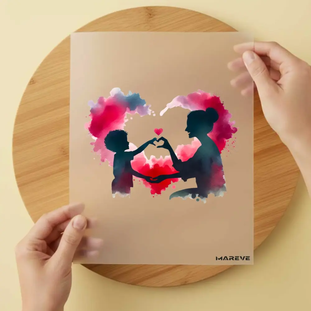 Bügelbild/Sticker - Mutter/Sohne - Love