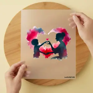 Bügelbild/Sticker - Mutter/Sohne - Love