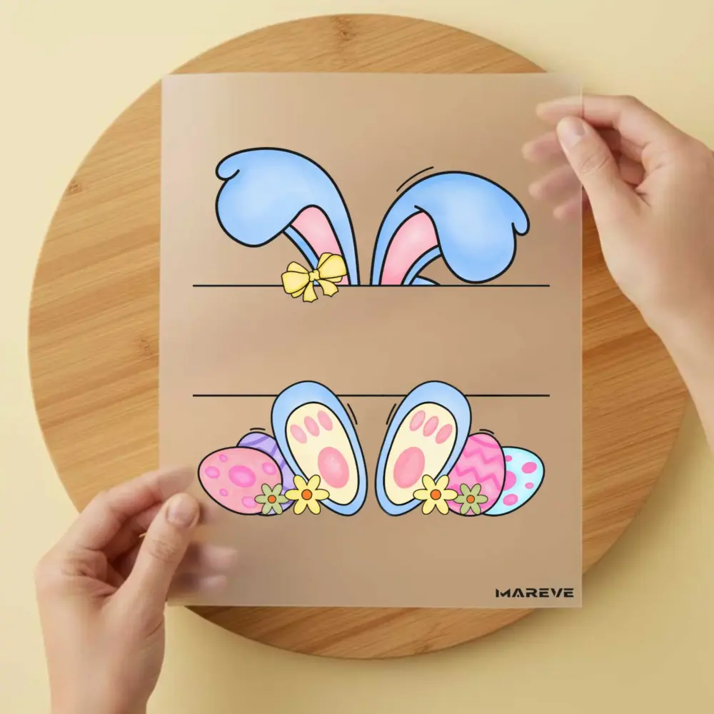 Bügelbild/Sticker - Osterhase zum selbst personalisieren