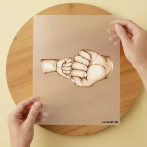 Bügelbild/Sticker - Papa & Ich - 1 Kind