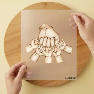 Bügelbild/Sticker - Papa & Ich - 5 Kinder