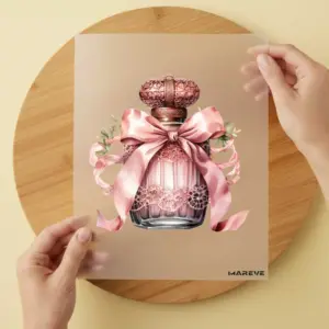 Bügelbild/Sticker - Parfum - Rosa
