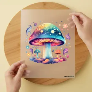 Bügelbild/Sticker - Pilze - Bunt