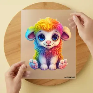 Bügelbild/Sticker - Schaf - Rainbow