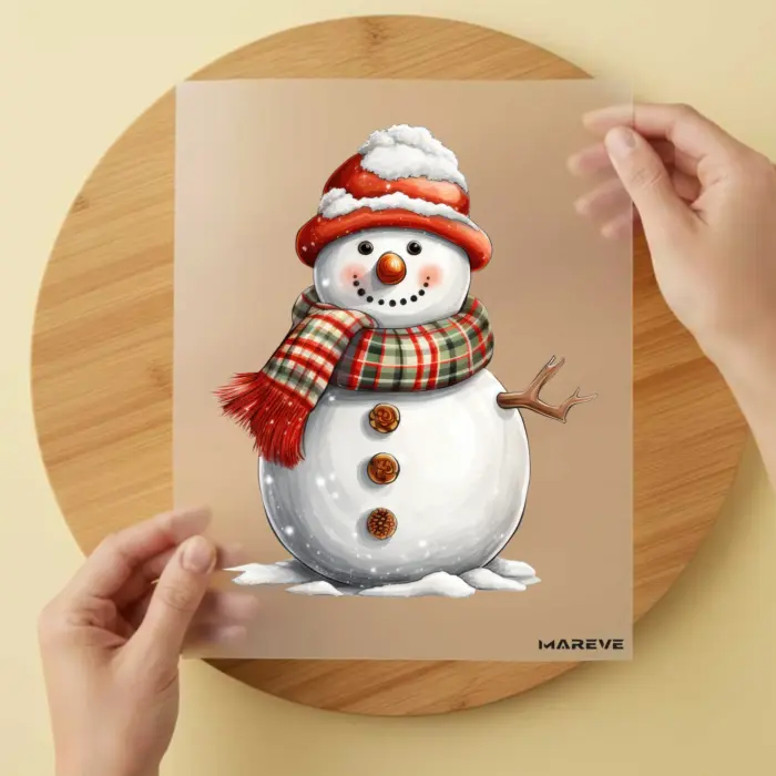 Bügelbild-Schneemann-Rote-Mütze