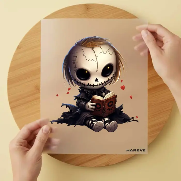 Bügelbild-Spooky-Book