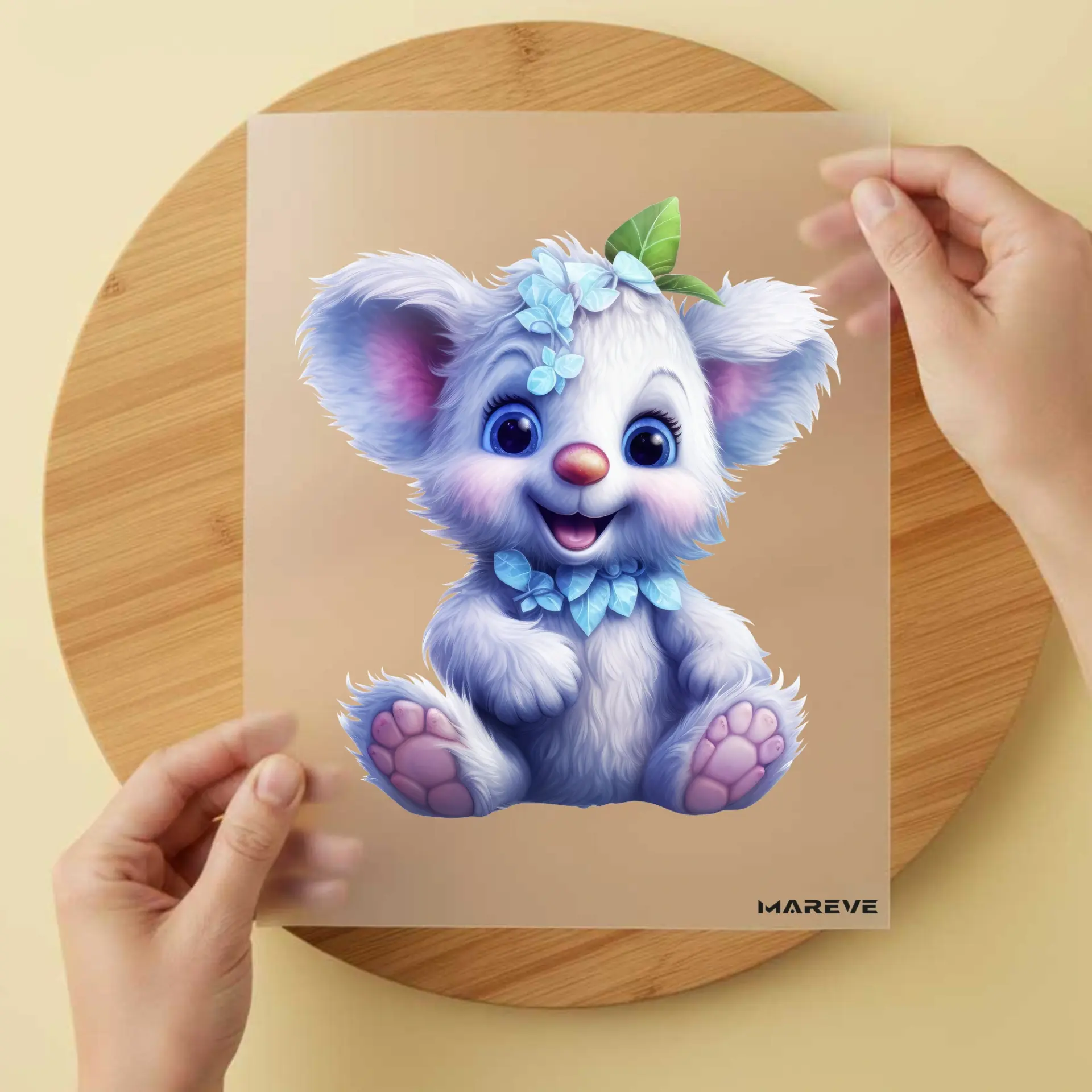 Bügelbild-Teddybaer-Mädchen