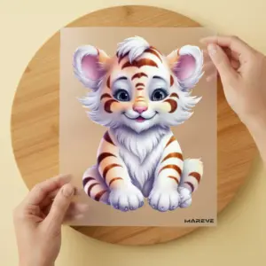 Bügelbild/Sticker - Tiger - Mädchen
