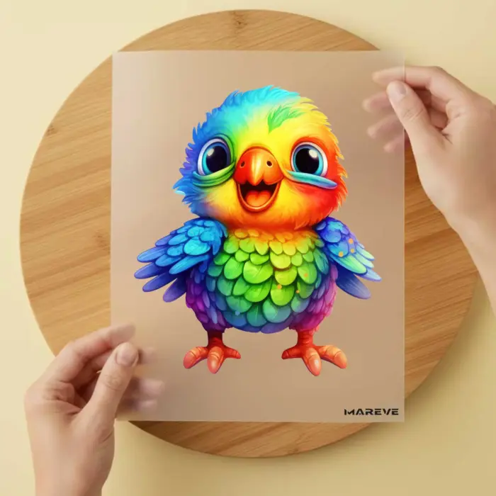 Bügelbild-Vogel-Rainbow