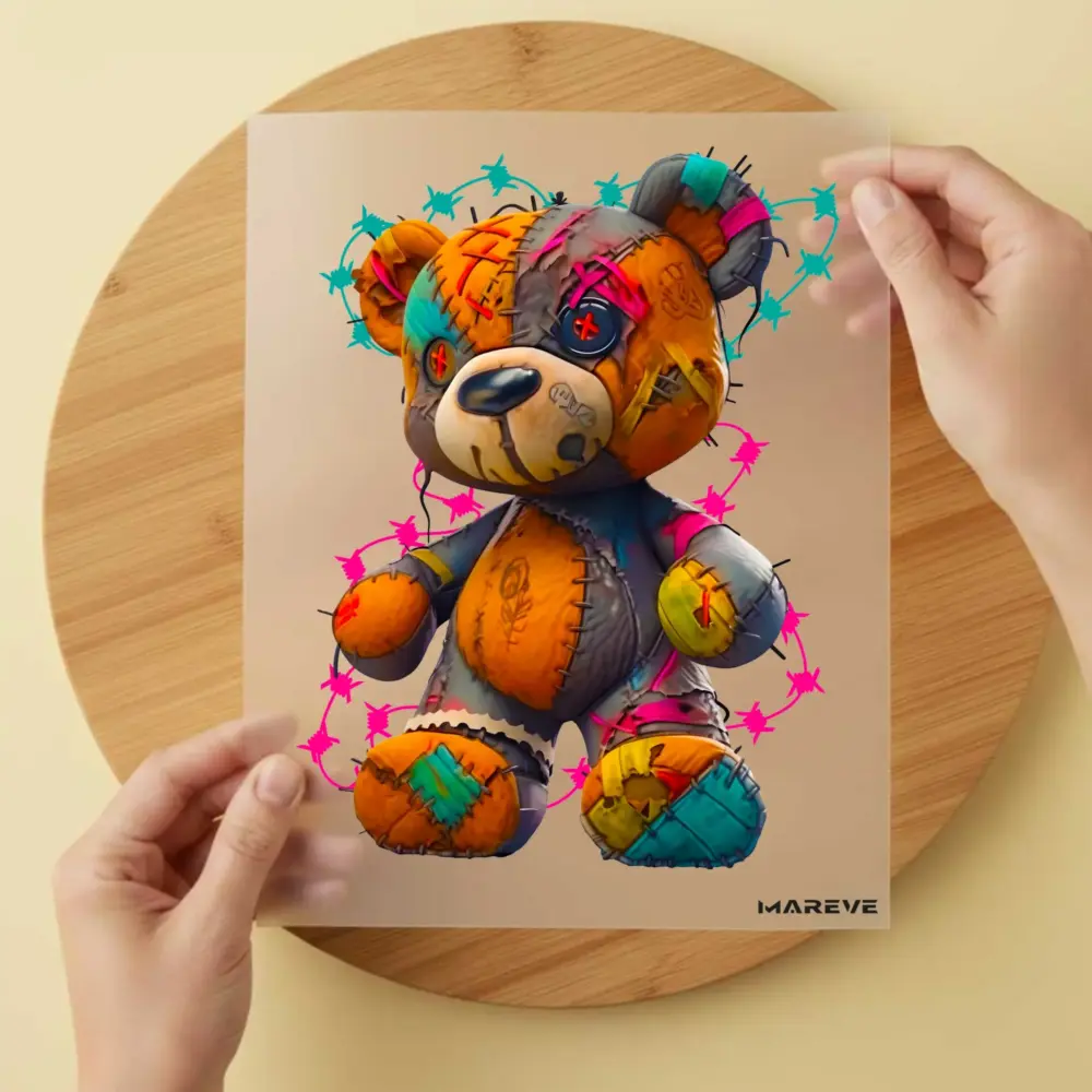 Bügelbild/Sticker - Voodoo Teddy
