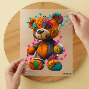 Bügelbild/Sticker - Voodoo Teddy