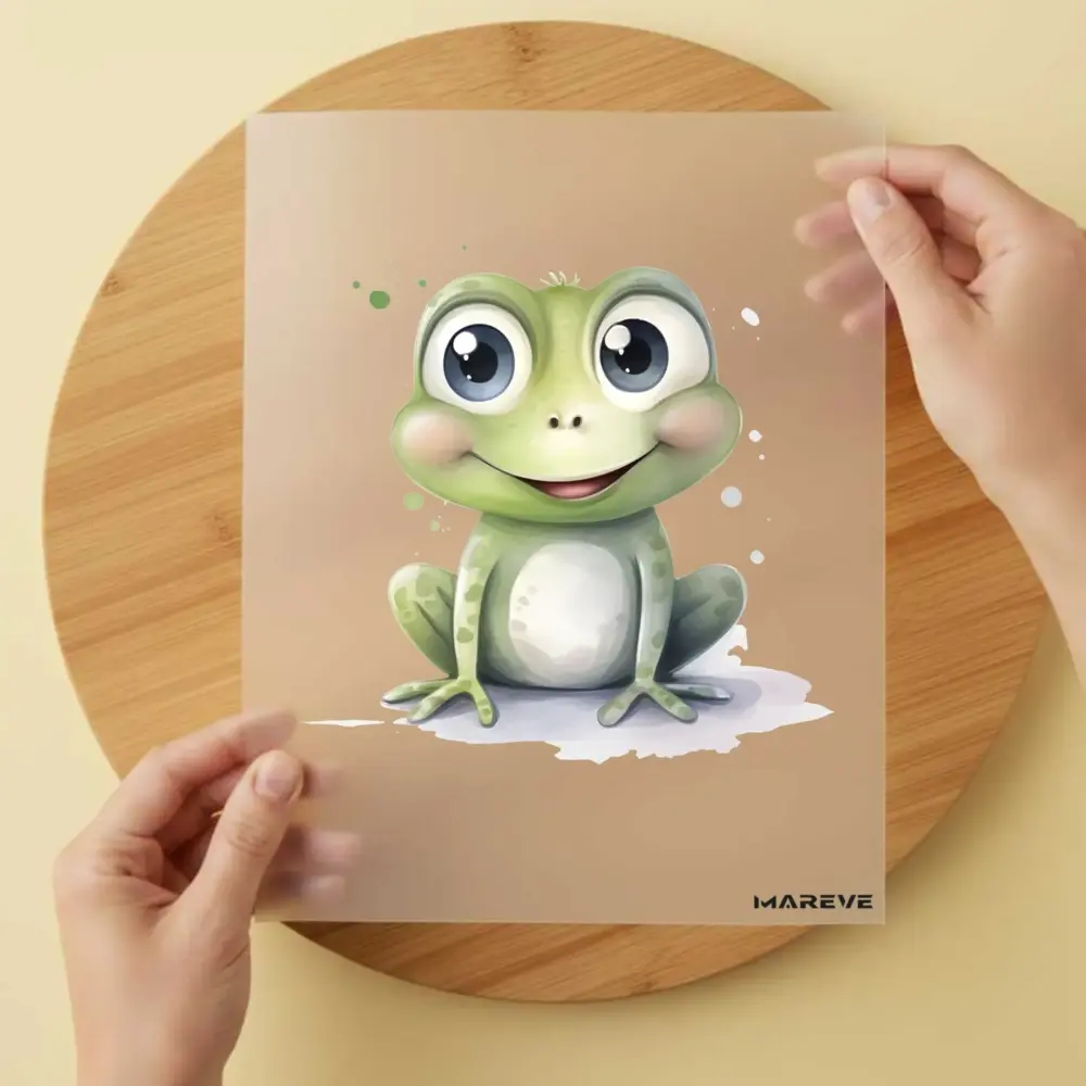 Bügelbild/Sticker - Watercolour - Babyfrosch