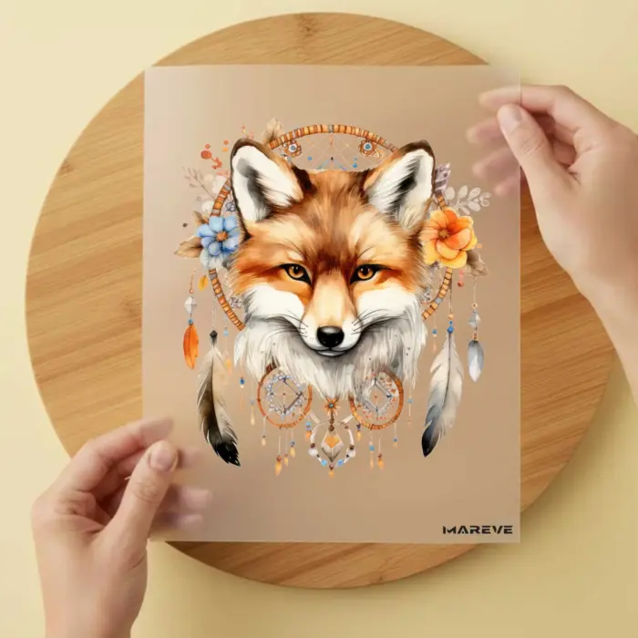Bügelbild-Watercolour-Boho-Fuchs