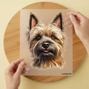 Bügelbild/Sticker - Watercolour - Cairn Terrier