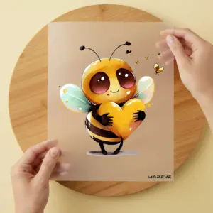 Bügelbild/Sticker - Watercolour - Cute - Biene