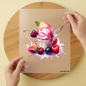 Bügelbild/Sticker - Watercolour - Fruchteis