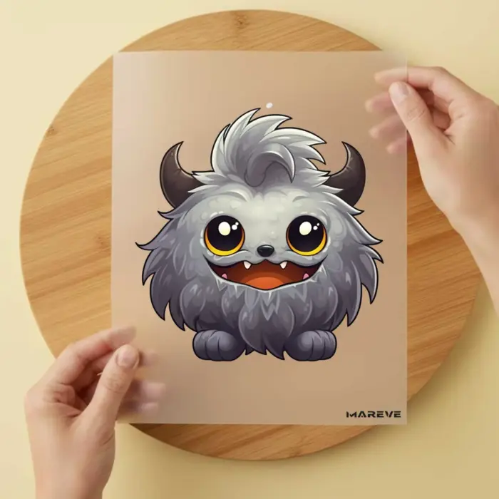 Bügelbild-Watercolour-Monster-Grau Bügelbild-Watercolour-Monster-Grau